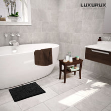 Load image into Gallery viewer, Rectangle Microfiber Bathroom Rug, 15x23 inch, Black