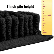 Load image into Gallery viewer, Rectangle Microfiber Bathroom Rug, 24x36 inch, Black