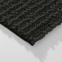 Load image into Gallery viewer, Rectangular 2 Piece Bath Rug Set | 20x30 + 15x23 inch | Black