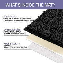 Load image into Gallery viewer, U-Shaped Toilet Bathroom Rug, 20x23, Black