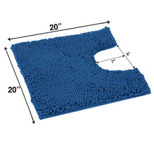 Load image into Gallery viewer, U-Shaped Toilet Bathroom Rug, 20x20, Blue