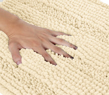 Load image into Gallery viewer, 2 Piece Rectangular Bath Rug Set, 15x23 + 20x30 inch, Cream