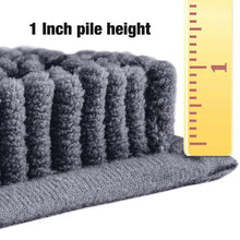 Load image into Gallery viewer, Runner Microfiber Bathroom Rug, 21x59 inch, Dark Gray