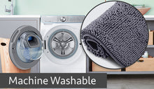 Load image into Gallery viewer, Bathroom Rugs Luxury Chenille 2-Piece Bath Mat Set, Large, Dark Gray
