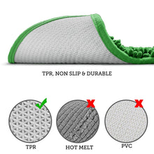 Load image into Gallery viewer, LuxUrux Bathroom Rugs Luxury Chenille 2-Piece Bath Mat Set, Green
