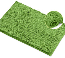 Load image into Gallery viewer, Rectangle Microfiber Bathroom Rug, 15x23 inch, Green