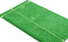 Load image into Gallery viewer, Rectangle Microfiber Bathroom Rug, 24x36 inch, Green