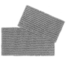 Load image into Gallery viewer, Rectangular 2 Piece Bath Rug Set | 20x30 + 15x23 inch | Light Grey