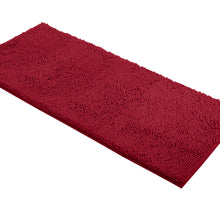 Load image into Gallery viewer, Runner Microfiber Bathroom Rug, 21x59 inch, Maroon-red