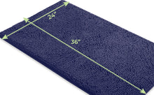 Load image into Gallery viewer, Rectangle Microfiber Bathroom Rug, 24x36 inch, Blue-purple