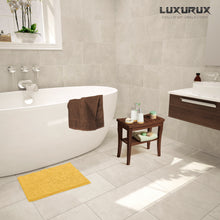 Load image into Gallery viewer, Rectangle Microfiber Bathroom Rug, 15x23 inch, Sunshine Yellow