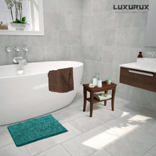 Load image into Gallery viewer, Microfiber Bathroom Rectangle Rug, 20x30 Inch, Turquoise