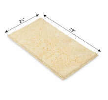 Load image into Gallery viewer, Rectangle Microfiber Bathroom Rug, 24x39 inch, Cream
