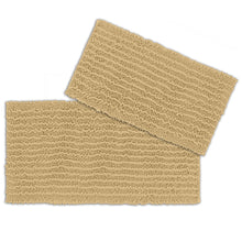 Load image into Gallery viewer, Rectangular 2 Piece Bath Rug Set | 20x30 + 15x23 inch | Beige
