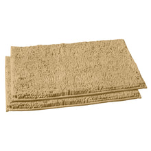 Load image into Gallery viewer, Microfiber Rectangular Mat Mini Set, 16x24 Inch 2 Pack Set, Beige
