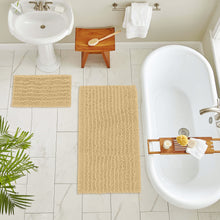 Load image into Gallery viewer, Rectangular 2 Piece Bath Rug Set, 15x23 + 24x36 inch, Beige
