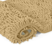 Load image into Gallery viewer, 2 Piece Bath Rug + Square Cutout Toilet Mat Set,
