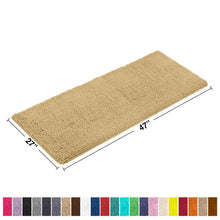 Load image into Gallery viewer, Rectangle Microfiber Bathroom Rug, 27x47 inch, Beige
