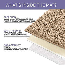 Load image into Gallery viewer, Microfiber Bathroom Rectangle Rug, 20x30 Inch, Beige
