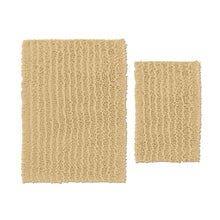 Load image into Gallery viewer, Rectangular 2 Piece Bath Rug Set, 15x23 + 24x36 inch, Beige
