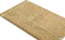 Load image into Gallery viewer, Rectangle Microfiber Bathroom Rug, 24x36 inch, Beige
