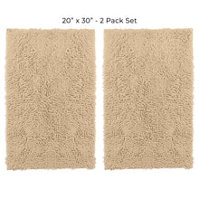 Load image into Gallery viewer, Microfiber Rectangular Mats, 20x30 Inch 2 Pack Set, Birch
