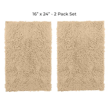 Load image into Gallery viewer, Microfiber Rectangular Mat Mini Set, 16x24 Inch 2 Pack Set, Birch
