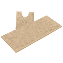 Load image into Gallery viewer, Luxury Microfiber 2-Piece Toilet &amp; Bath Mat Set, XL, Birch
