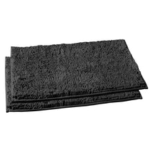 Load image into Gallery viewer, Microfiber Rectangular Mat Mini Set, 16x24 Inch 2 Pack Set, Black
