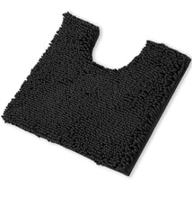 Load image into Gallery viewer, U-Shaped Toilet Bathroom Rug, 20x20, Black
