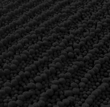 Load image into Gallery viewer, Rectangular 2 Piece Bath Rug Set, 15x23 + 24x36 inch, Black
