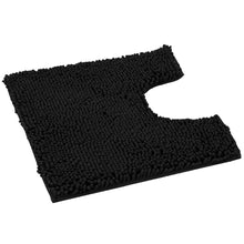 Load image into Gallery viewer, U-Shaped Toilet Bathroom Rug, 20x23, Black
