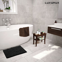 Load image into Gallery viewer, Microfiber Bathroom Rectangle Rug, 20x30 Inch, Black
