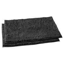 Load image into Gallery viewer, Microfiber Rectangular Mats, 20x30 Inch 2 Pack Set, Black
