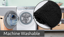 Load image into Gallery viewer, Rectangle Microfiber Bathroom Rug, 24x36 inch, Black
