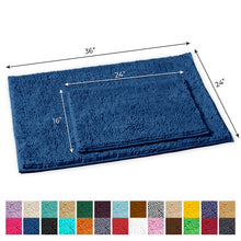 Load image into Gallery viewer, 2-Piece Rectangular Mats Set, Large, Blue
