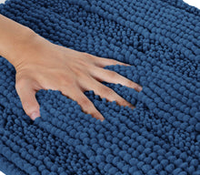 Load image into Gallery viewer, 2 Piece Rectangular Bath Rug Set, 15x23 + 24x36 inch, Blue
