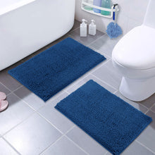 Load image into Gallery viewer, Microfiber Rectangular Mat Mini Set, 16x24 Inch 2 Pack Set, Blue
