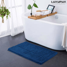 Load image into Gallery viewer, Rectangle Microfiber Bathroom Rug, 24x39 inch, Blue
