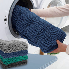 Load image into Gallery viewer, 2 Piece Rectangular Bath Rug Set, 15x23 + 24x36 inch, Blue
