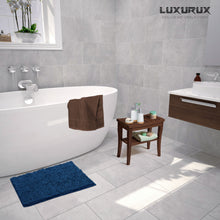 Load image into Gallery viewer, Microfiber Bathroom Rectangle Rug, 20x30 Inch, Blue
