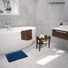 Load image into Gallery viewer, Rectangle Microfiber Bathroom Rug, 15x23 inch, Blue
