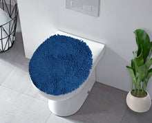 Load image into Gallery viewer, LuxUrux Toilet Lid Cover, Round, Blue
