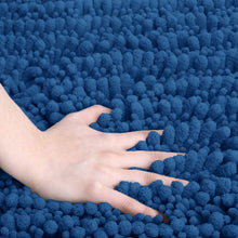 Load image into Gallery viewer, Rectangular 2 Piece Bath Rug Set, 15x23 + 27x47 inch, Blue
