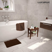 Load image into Gallery viewer, Rectangle Microfiber Bathroom Rug, 15x23 inch, Brown
