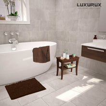 Load image into Gallery viewer, Microfiber Bathroom Rectangle Rug, 20x30 Inch, Brown
