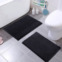 Load image into Gallery viewer, Microfiber Rectangular Mat Mini Set, 16x24 Inch 2 Pack Set, Charcoal Gray
