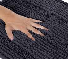 Load image into Gallery viewer, 2 Piece Rectangular Bath Rug Set, 15x23 + 27x47 inch, Charcoal
