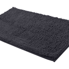Load image into Gallery viewer, Rectangle Microfiber Bathroom Rug, 24x39 inch, Charcoal
