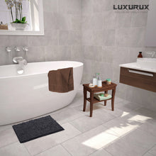 Load image into Gallery viewer, Rectangle Microfiber Bathroom Rug, 15x23 inch, Charcoal

